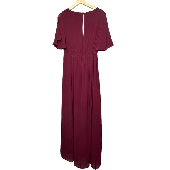 Show Me Your Mumu Emily Empire Waist Maxi Dress Merlot NEW - Picture 6 of 9